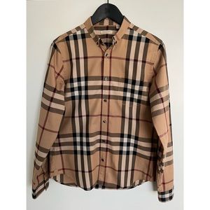BURBERRY Plaid Print Shirt